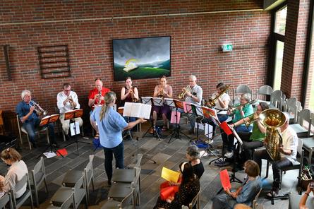 Gemeindefest. Posaunenchor in der Bloherfelder Kirche