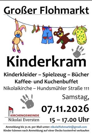 Kinderflohmarkt in Nikolai am 7.11.2026
