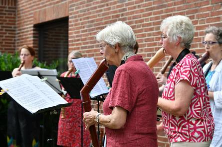 Flötenkreis in Aktion auf dem Gemeindefest 2025