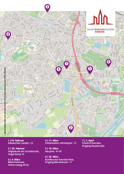 Standort Karte Wunde Punkte Eversten